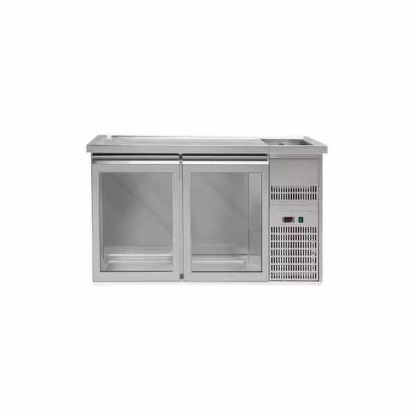 Pivski šank PREMIUM PLUS - 1550x700 mm - 2 Staklena vrata