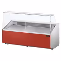 Chladicí pult - 2500 mm - přední panel tmavě červený