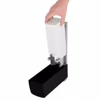 AIR-WOLF | Dozator sapuna & dezinfekcijskog sredstva sa pritisnim gumbom - 1200 ml - Plemeniti čelik - Crna boja