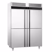 Szafa chłodnicza PREMIUM – stal nierdzewna – GN 2/1 – 1400 L – z 4 półdrzwiami