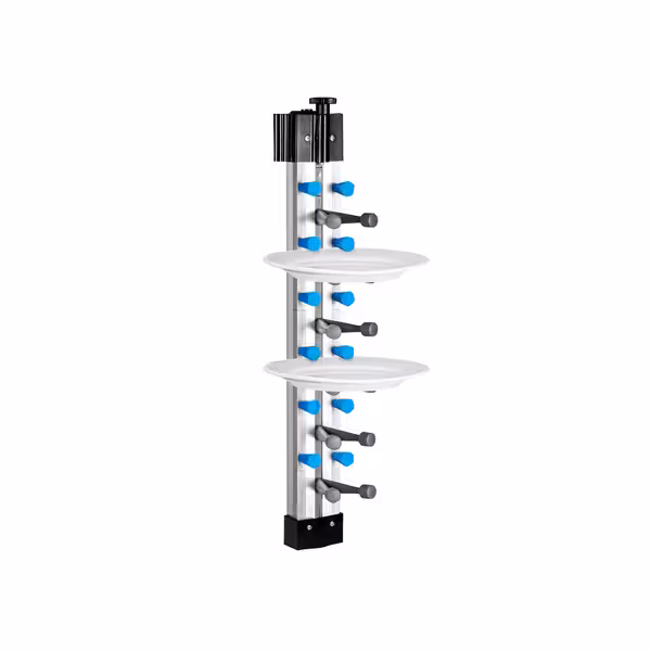 Duvara Monte Tabak Rafı - 6 Tabak Kapasiteli - Ø 16-32cm - Yükseklik: 575mm