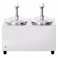 Grijaći dozator umaka – 1,2 kW – 2 x 2 litre – uključujući umetak