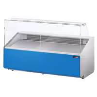 Chladicí pult - 2500 mm - přední panel světle modrý