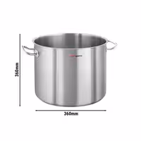 Oală pentru supă - oțel inoxidabil - 36 litri - Ø 360 mm - înălțime: 360 mm