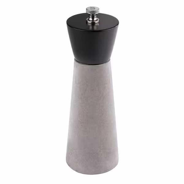 (6 Stück) Salzmühle - ELEMENT - Beton - Höhe: 180mm - Grau