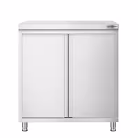 خزانة قاعدية ستانلس ستيل PREMIUM - 800x600mm - 2 أبواب مفصلية