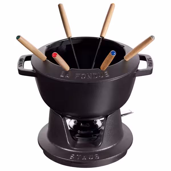 STAUB | SPECIALITIES - Fondü Seti - Ø 200mm - Dökme demir - Siyah