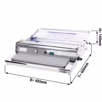Fóliahegesztő készülék - 120 W - Hegesztősín: 385 mm - Fűtőlap: 385x125 mm