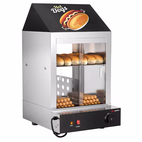 Parilica za hrenovke / Vitrina za čuvanje topline - 1,2 kW - 2 police