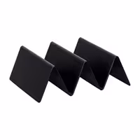 Açık Büfe Teşhir Standı - Paslanmaz Çelik - Siyah - 120x150mm