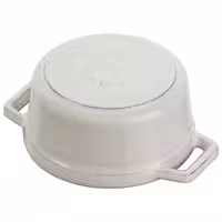 STAUB | Mini Cocotte Round Enamelled Cast Iron Casserole Dish – Ø10 cm – White Truffle