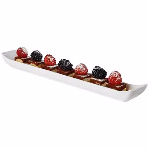 (10 adet) Kase - MINI - Melamin - 200ml - 350x45mm - Derinlik:30mm - Beyaz