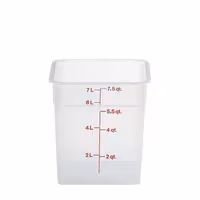 (6 komada) CAMBRO | CAMSQUARES® - Posude - 7,6 litara - Prozirne