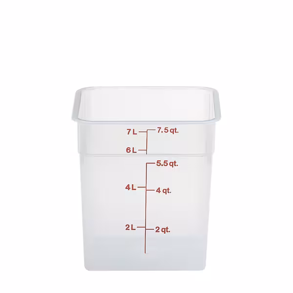 (6 komada) CAMBRO | CAMSQUARES® - Posude - 7,6 litara - Prozirne
