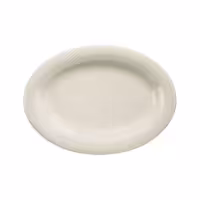 (12 adet) SEMPRE - Düz Tabak - Oval - Porselen, 230x230mm, Krem