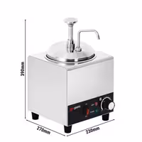 Grijaći dozator umaka – 600 W – 2 litre – uključujući umetak