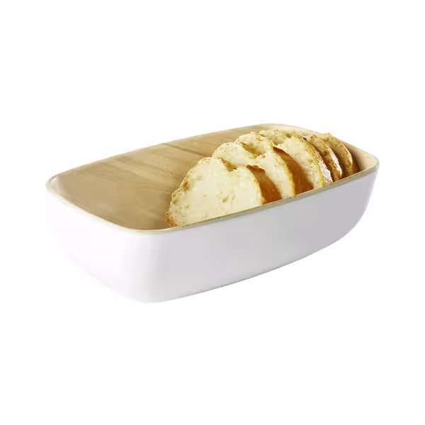 (6 adet) Gastronorm Küvet GN 1/6 - Melamin - FRIDA - 0,5L - köşeli - 176x108mm - Derinlik:55mm - GN Derinlik:55mm - Beyaz/Bej