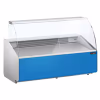 Serve Over Counter - 1881x979mm - front panel light blue - capacity 387 litres