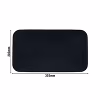 (2 adet) SELTMANN WEIDEN | Coupe tabak - düz dikdörtgen - 350x200 mm - Siyah