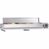 Opzetkoelvitrine ECO - 2000x335mm - 10x GN 1/4