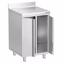 Radni ormarić – za aparat za kavu – 600 x 600 mm – s 2 krilna vrata i nadvratnikom
