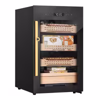 Oрмаrić za cigare (humidor) sa senzorom otiska prsta i aplikacijom za upravljanje – 113 litara – prima 850 cigara – 4 ladice