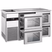 Pivski štand PREMIUM - 1550x700 mm - 4 Staklene ladice