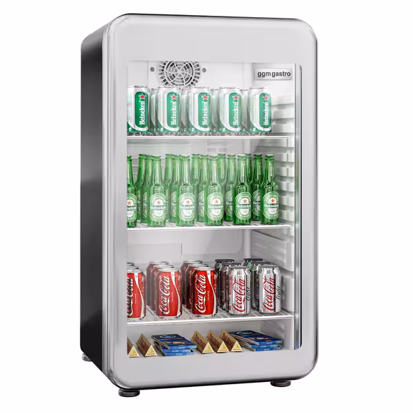 Minibar hladnjak - 495 mm - neto 113 l - s jednim staklenim vratima