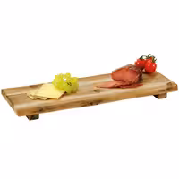 (4 pieces) Serving board with legs - 190x530x40mm