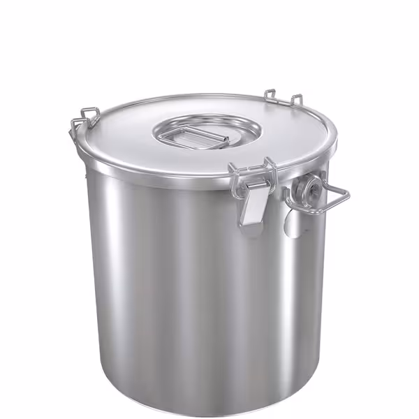 Contenitore per alimenti - incl. coperchio - Acciaio inox - Ø 240mm - per vin brulé - 12,0 L