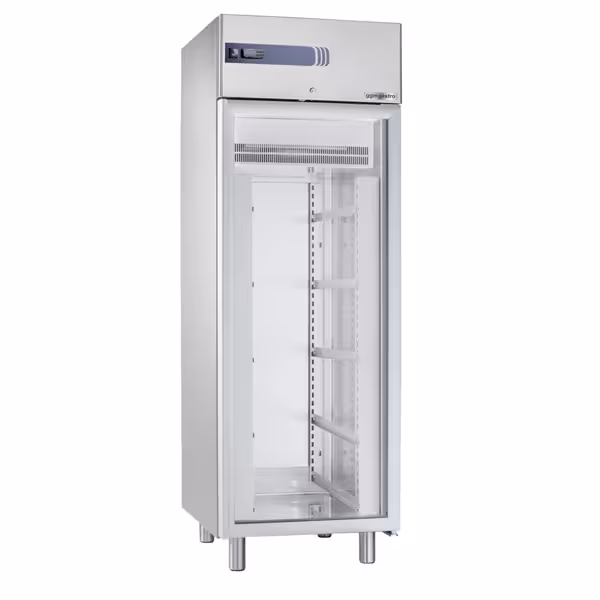 Szafa chłodnicza do makaronu PREMIUM PLUS - EN 600x400 - 585L - 700x830mm - 1 drzwi, przeszklona - chłodzenie wentylowane; zamek; LED; HACCP