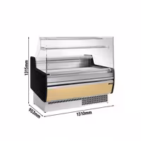 Serve Over Counter - 1310mm - with 2 doors - front panel beige