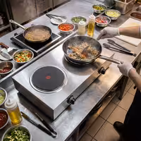 Cocina eléctrica de sobremesa - 5,2kW - 2 placas