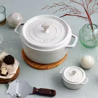 STAUB | LA COCOTTE -Cocotte - Ø 280 mm - Lijevano željezo - Bijela boja tartufa