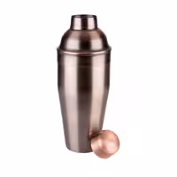(6 adet) Kokteyl Shaker - Klasik - Bakır Kaplama - 700ml