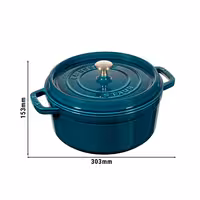 STAUB | LA COCOTTE - Cocotte - Ø 240 mm - Lijevano željezo - La-Mer
