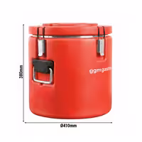 Maisto transportavimo termosas - 30 l - aukštis 380 mm - su gumininiu dugnu