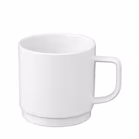 (50 pcs) Polycarbonate Mug - White - 200 ml - Break-Resistant