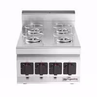 Künefe plinski štednjak – 11 kW – 4 plamenika – uključujući donju jedinicu s 2 vrata