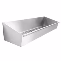 Tabuleiro perfurado para batatas fritas em aço inoxidável - 1000x300mm