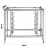 Base Stand - 6x GN 1/1 - for Commercial Combi Oven BKDV1200-2SM#HGNV12N - 920x620x700mm - Stainless Steel