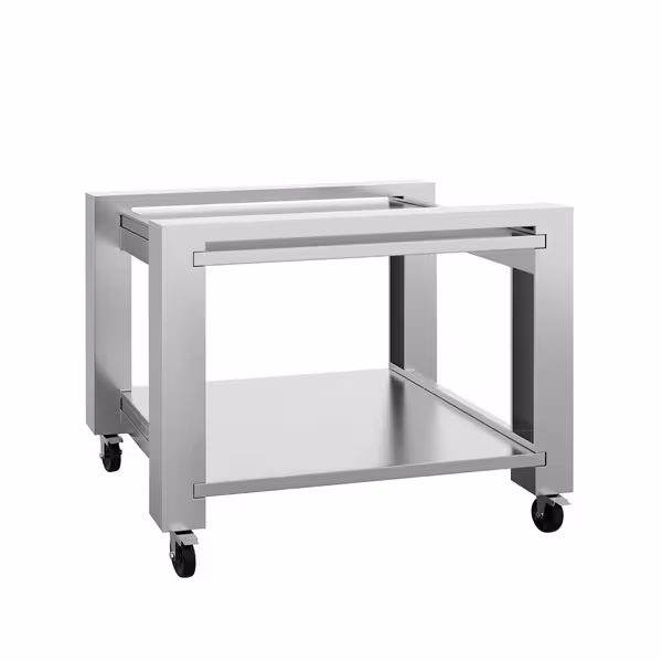 Base Stand - for Pizza Oven - 1112x783x835mm - Stainless Steel - with Wheels - for POP434ED