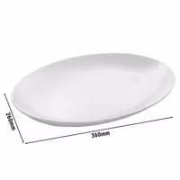 (2 Stück) WMF | AVA - Platte - oval - 360x260mm