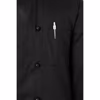 (6 peças) Jaqueta Karlowsky Chef Básica - Preto - Tamanho: XS