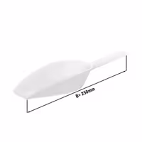 Lopatica za led - za ledomat - 250 ml - Malo - Bijela