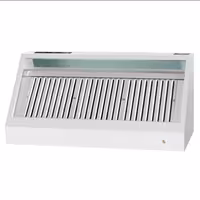 Commercial Wall-Mounted Extraction Canopy - with Motor - 1600mm - Speed Controller, Baffle Filters & LED Lighting