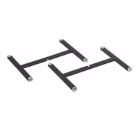 Buffet Stand - Powder-coated stainless steel - Black - square - Height: 170mm - suitable for platters & plates from 210mm