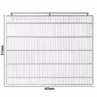(2 szt.) Ruszt – powlekany tworzywem sztucznym – 653 x 513 mm – pasuje do KSBL600 i TKSBL600