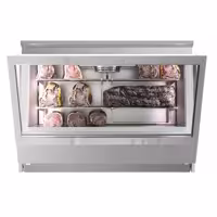 Witryna chłodnicza do dojrzewania mięsa na sucho – stal nierdzewna – 1400 mm – od 0 do +16 °C