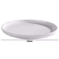 (6 adet) ASIA PLUS - Düz Tabak - Melamin, Ø160mm, Beyaz